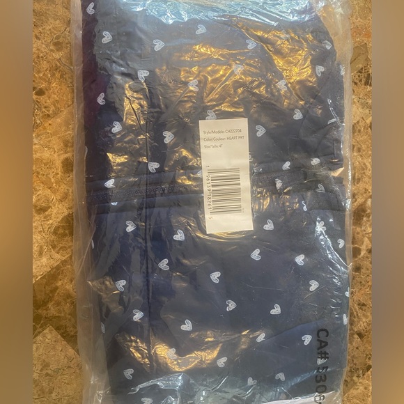 Navy Heart Print Carters Puffer Jacket - Picture 2 of 5